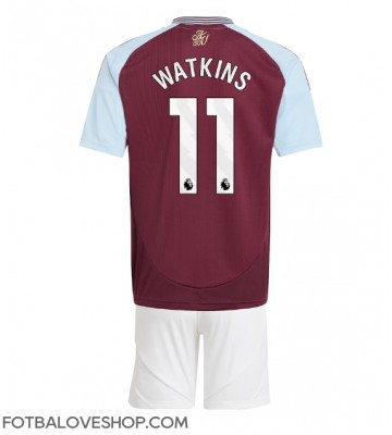 Aston Villa Ollie Watkins #11 Dětské Domácí Dres 2024-25 Krátký Rukáv (+ trenýrky)